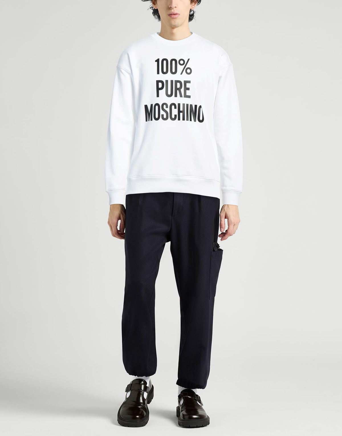 Moschino Mens Sweatshirt in White