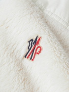Moncler Grenoble - Shell-Trimmed Logo-Appliquéd Fleece Gillet - White