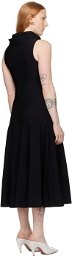 ALAÏA Black Hooded Maxi Dress