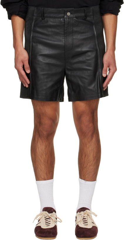 Photo: Deadwood Black Scout Leather Shorts