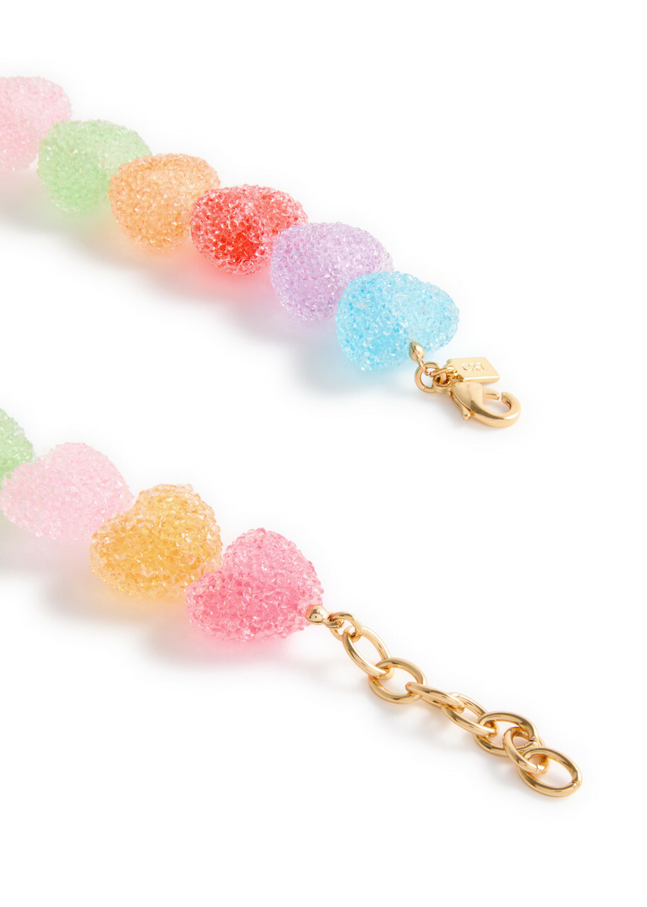 Crystal Haze Jelly Heart 18kt Gold-plated Necklace - Multicoloured 1 - One Size