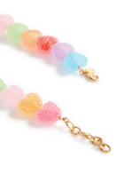 Crystal Haze Jelly Heart 18kt Gold-plated Necklace - Multicoloured 1 - One Size