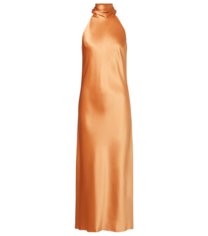 Galvan Atalanta ribbed-knit midi dress Galvan