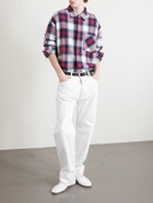 CELINE - Checked Cashmere Overshirt - Red