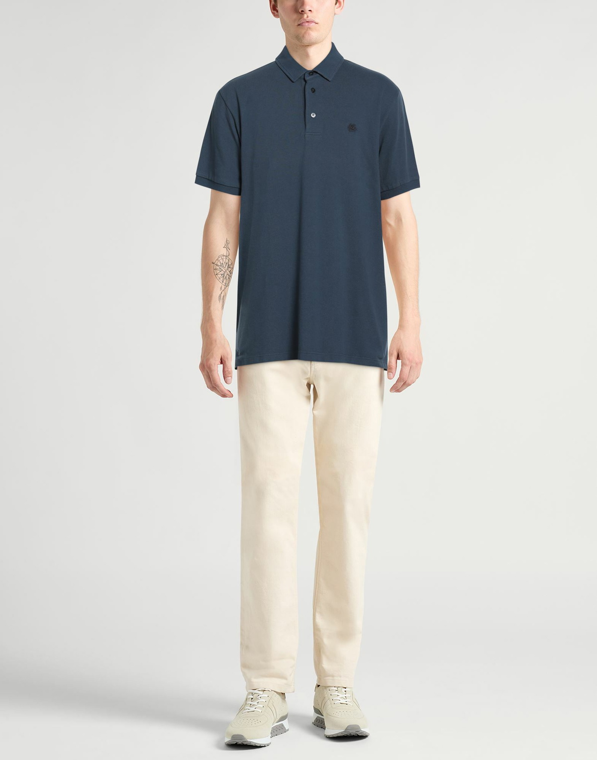 Etro Mens Polo shirt in Navy