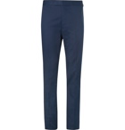 Kingsman - Navy Stretch-Cotton Twill Trousers - Blue