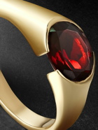 PATTARAPHAN - 14-Karat Nainate Gold Garnet Ring - Red