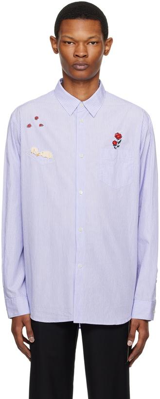 Photo: UNDERCOVER Blue Embroidered Shirt