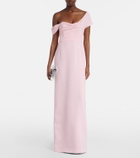 Carolina Herrera Sofia crêpe bustier gown