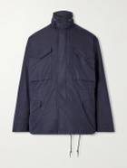 Beams Plus - Cotton-Blend Hooded Field Jacket - Blue