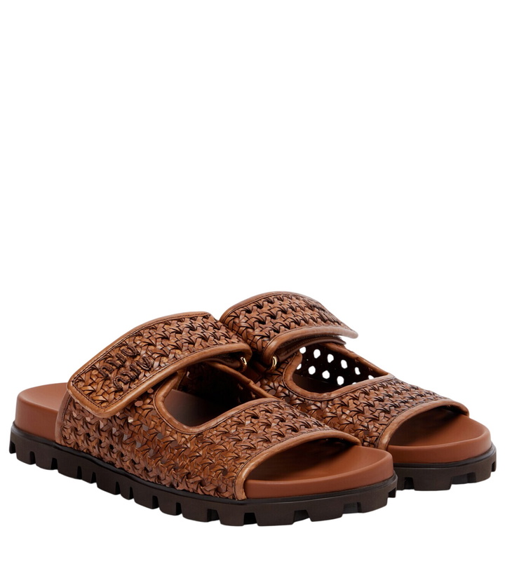 Photo: Miu Miu Woven leather sandals