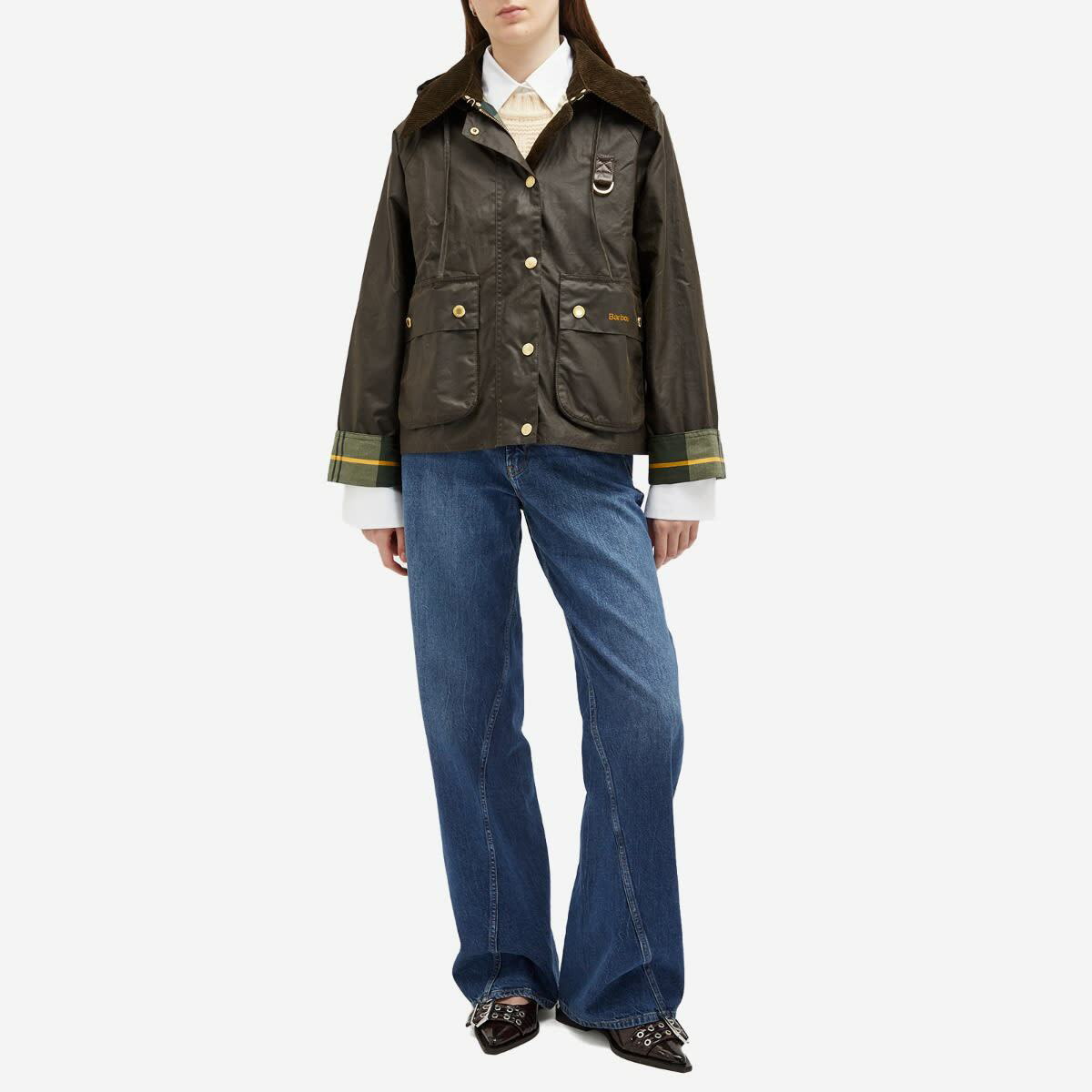 Barbour Women's Reighton Wax Jacket in Olive/Ancient Barbour Barbour Women's Reighton Wax Jacket in Olive/Ancient Barbour