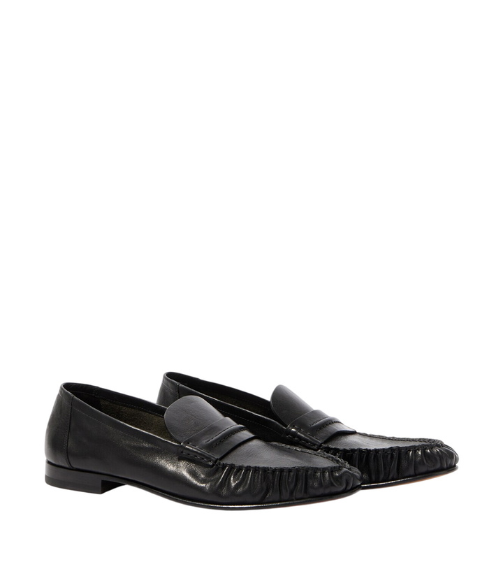 Photo: The Row Theo leather penny loafers