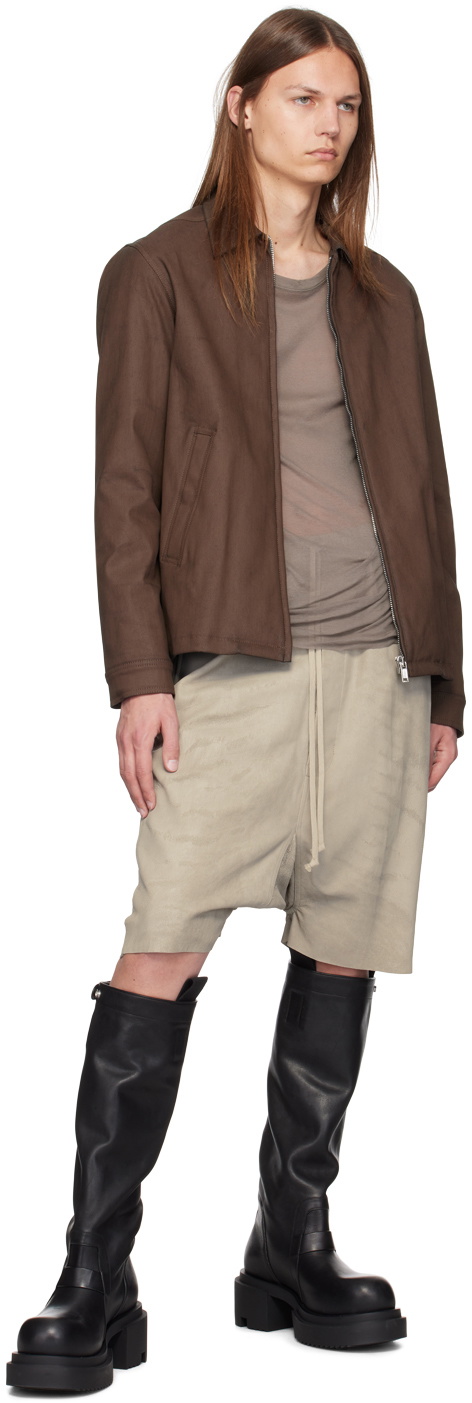 RICK OWENS Porterville Brad Jacket Black Chalk - Wrong Weather