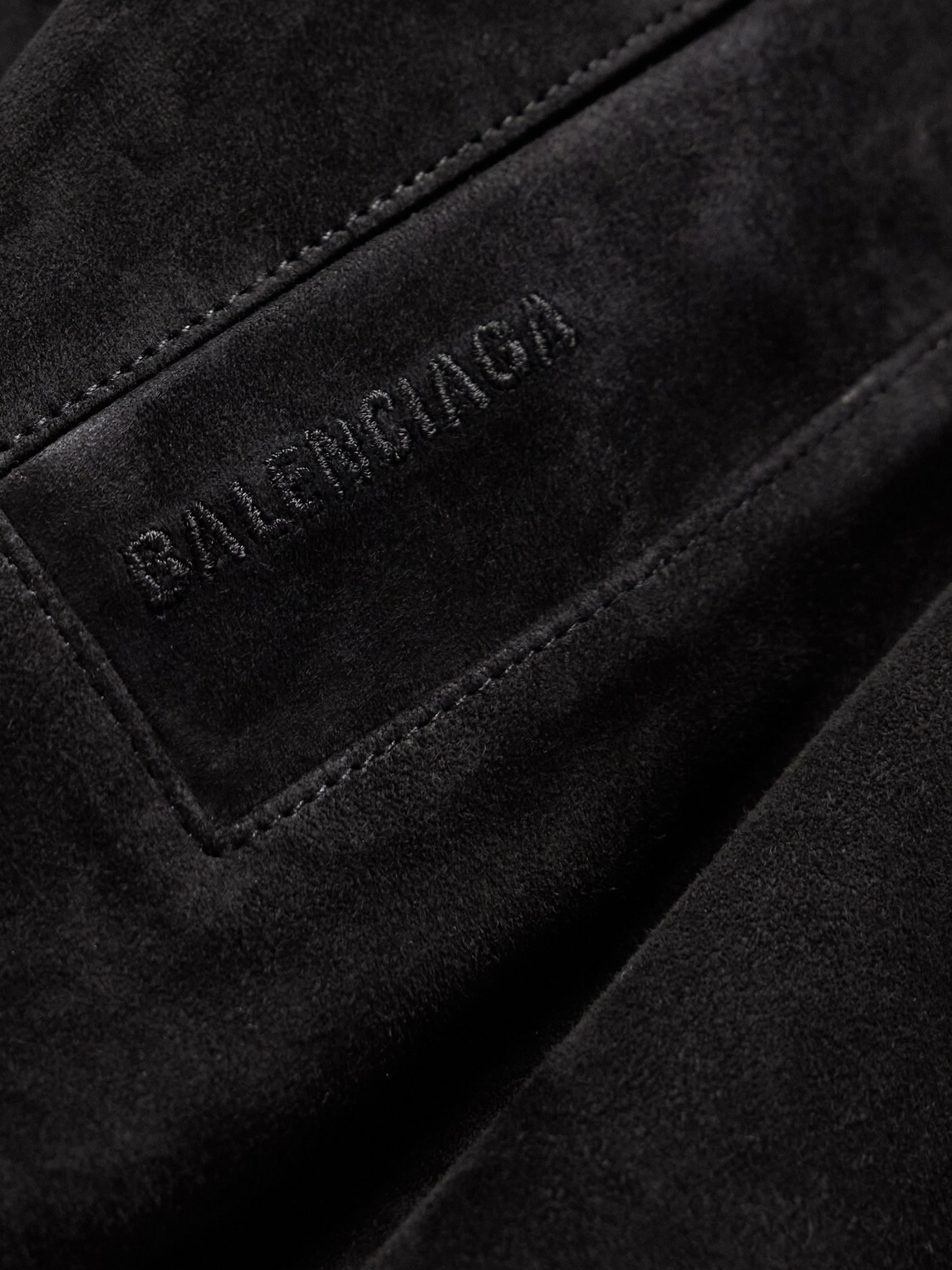 Balenciaga - Suede Jacket - Black