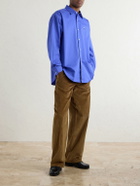 Aimé Leon Dore - Logo-Embroidered Cotton Shirt - Blue