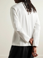 RÓHE - Logo-Appliquéd Organic Cotton-Jersey T-Shirt - White