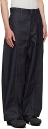 SAGE NATION Navy Welt Jeans