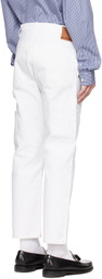 Le PÈRE White Paneled Trousers