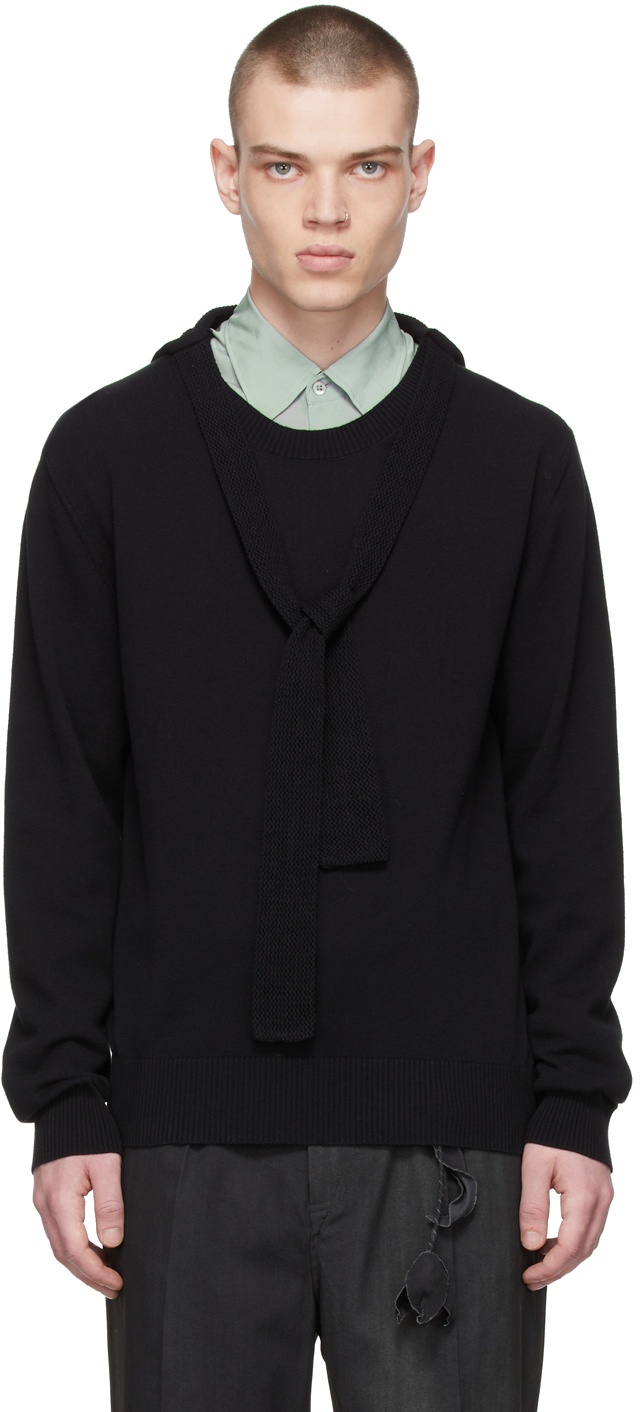 Photo: BED J.W. FORD Black Cotton Sweater