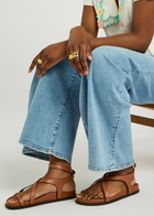 A.emery Jalen Slim Leather Sandals Tan