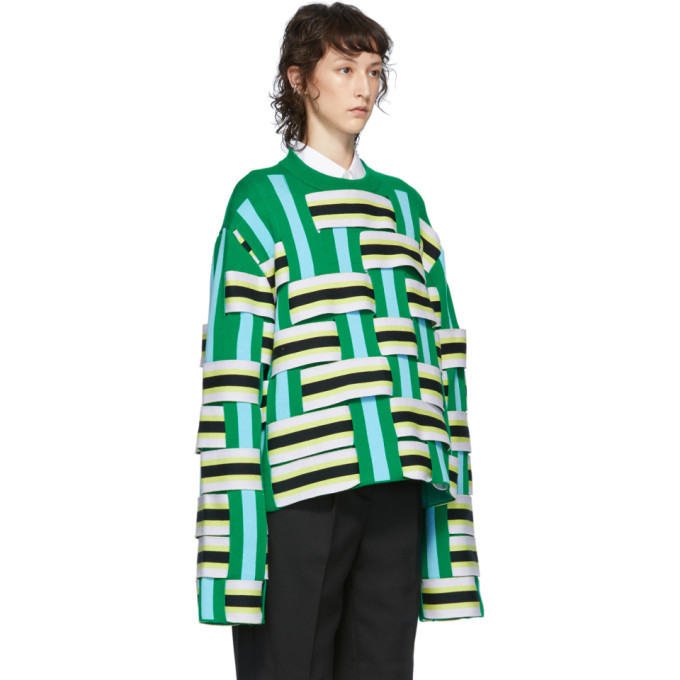 Namacheko Green and Blue Masivie Sweatshirt