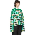 Namacheko Green and Blue Masivie Sweatshirt