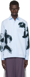 Perks and Mini Blue Figures Striped Shirt