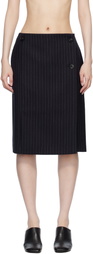 CO Navy Wrap Miniskirt