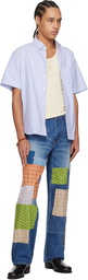 vowels Blue Baggy Jeans