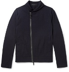 Giorgio Armani - Slim-Fit Virgin Wool-Piqué Jacket - Midnight blue