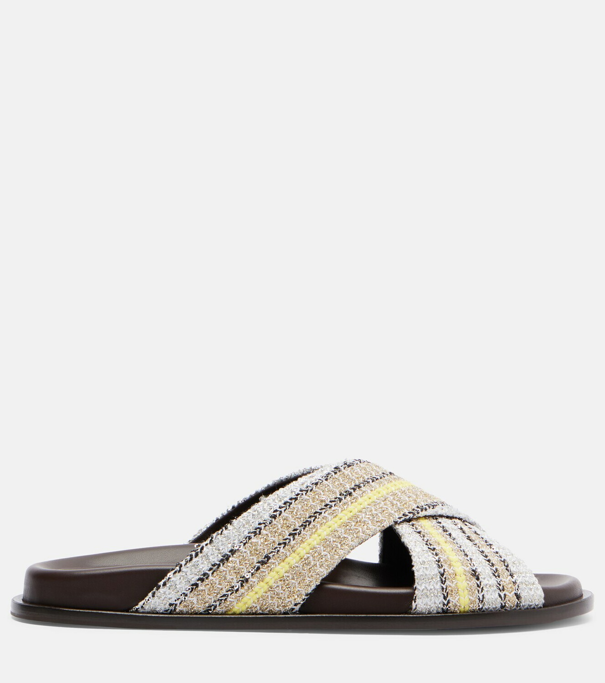 Missoni Viola striped lamé sandals
