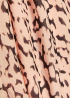 Staud Cassie Tortoise-print Silk Maxi Dress Pink