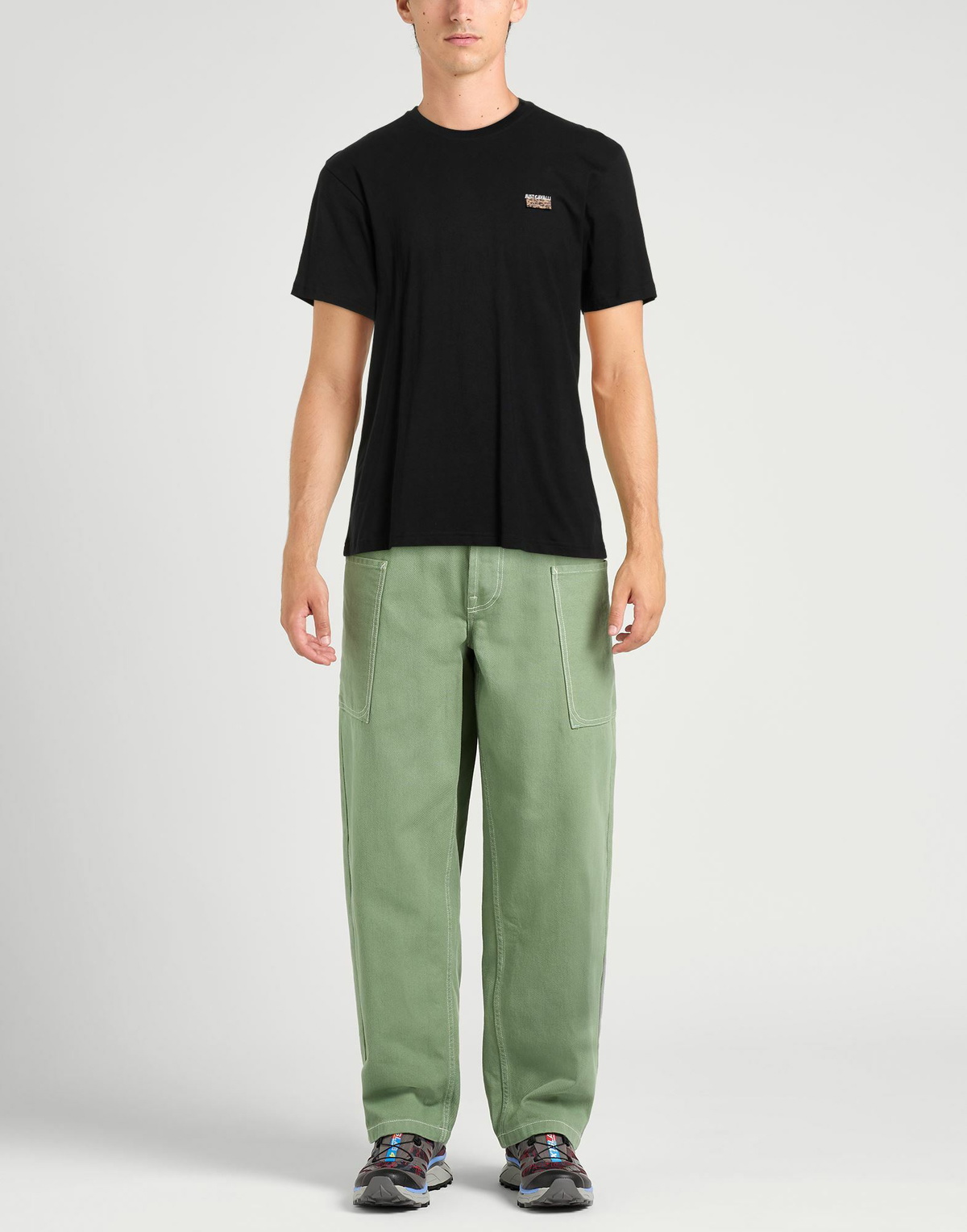 Just Cavalli Mens T-shirt in Black