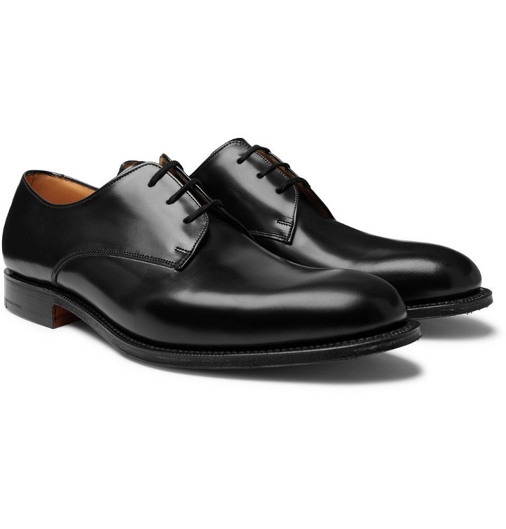 Photo: Church's - Oslo Polished-Leather Derby Shoes - Black
