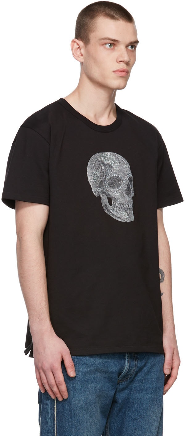 Alexander McQueen Black Skull Print T-Shirt Alexander McQueen