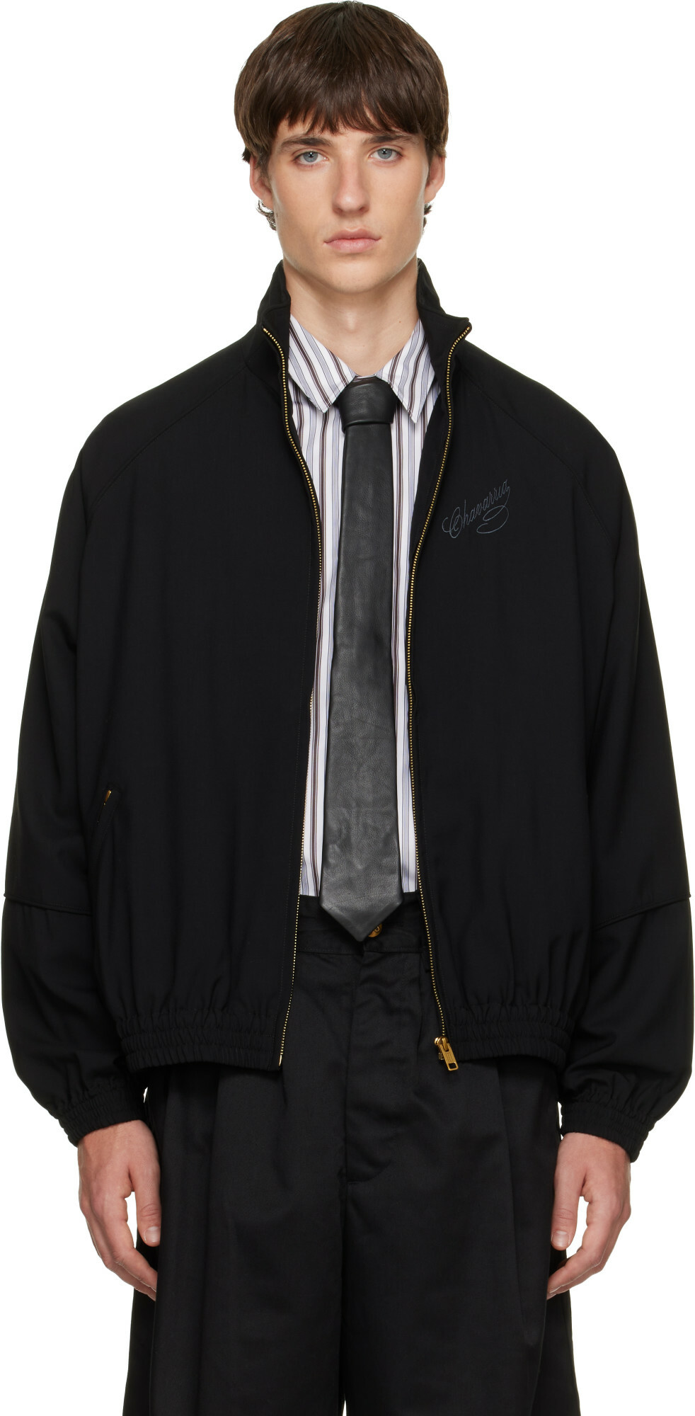 WILLY CHAVARRIA Black Ruff Rider Track Jacket