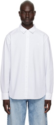 Calvin Klein White Embroidered Shirt