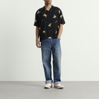 Visvim Men's Crosby Short Sleeve Shirt in Black