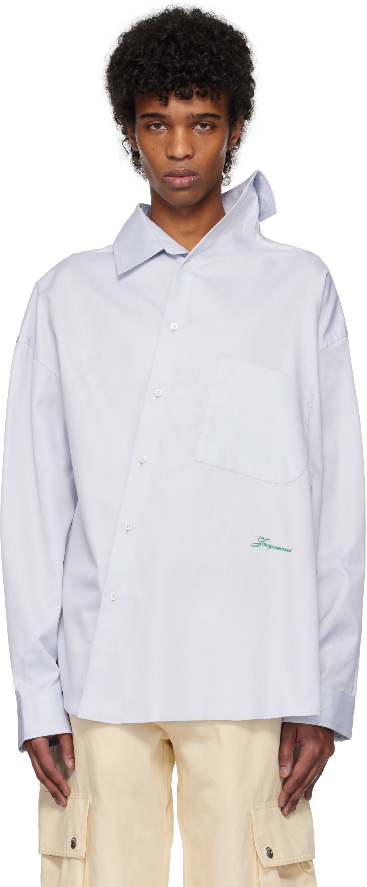 JACQUEMUS Gray 'The Cuadro' Shirt