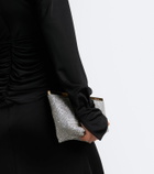 David Koma Cutout ruched jersey gown