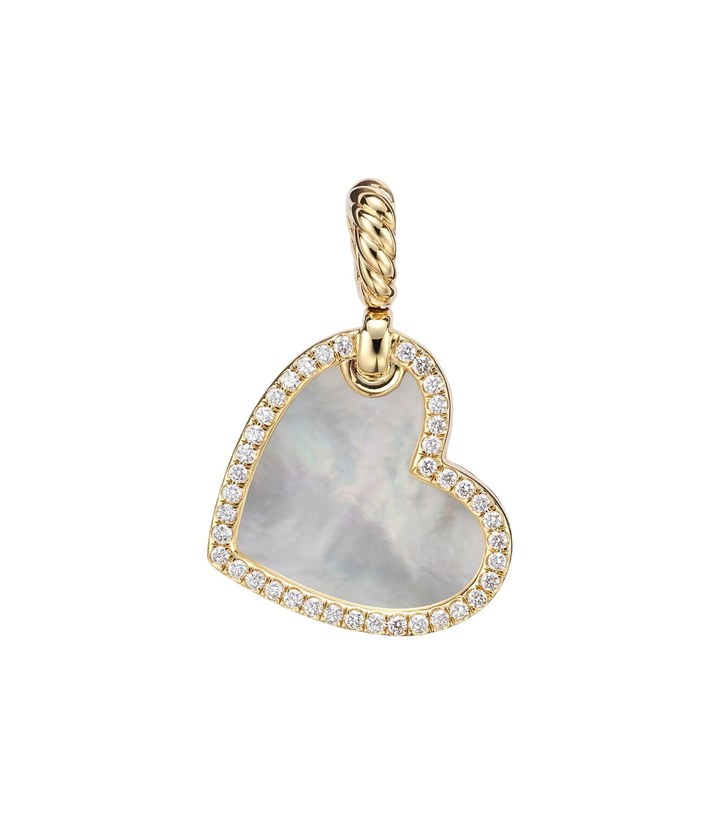 Photo: David Yurman DY Elements® Heart 18kt gold (750/1000) pendant with diamonds and pearl