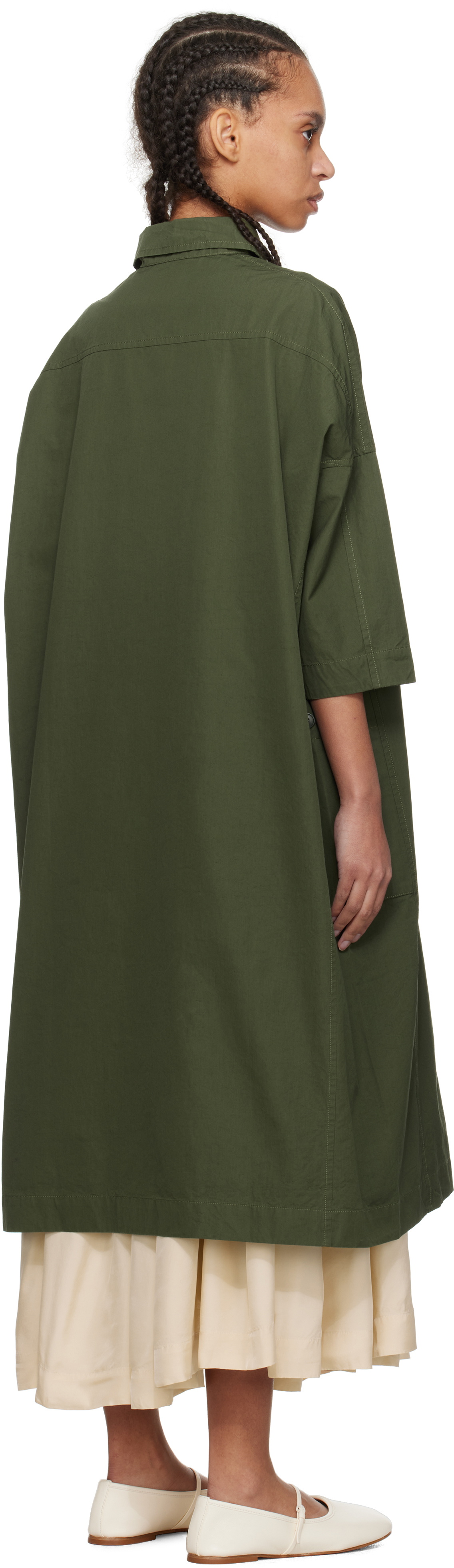 CASEY CASEY Green February Midi Dress