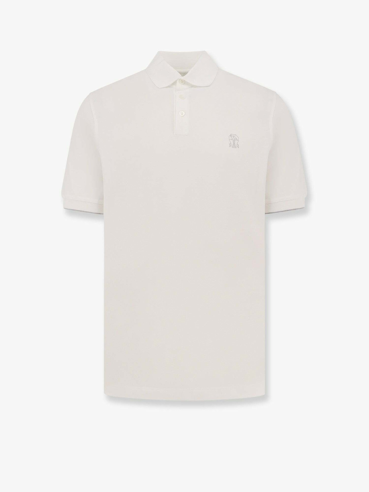 Brunello Cucinelli White Polo Shirt Mens Brunello Cucinelli