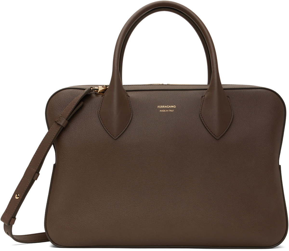 Ferragamo Taupe Star Stella Medium Bag