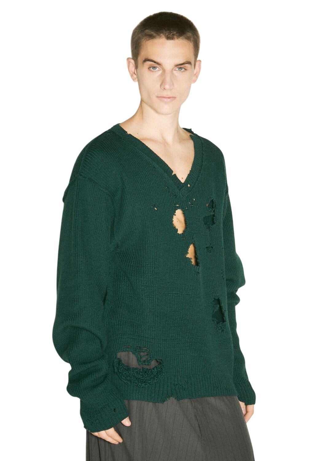 VETEMENTS ヴェトモン JESUS ネイビーセーター L VETEMENTS Navy 'Jesus Loves You' Sweater Vetements