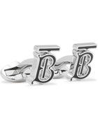 BURBERRY - Palladium-Plated and Enamel Cufflinks