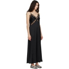 ANINE BING Black Magnolia Midi Dress