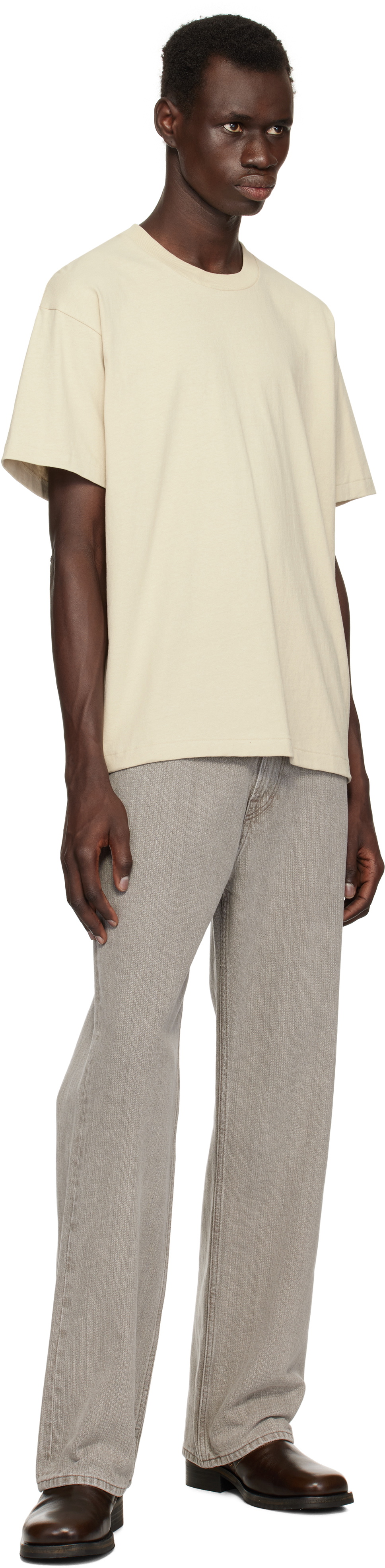 John Elliott Beige University T-shirt