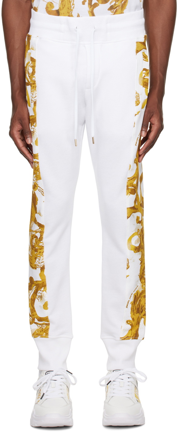 Versace Jeans Couture Watercolour Couture Leggings in Metallic